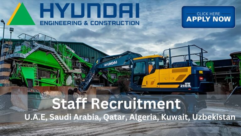 Exciting Career Opportunities at Hyundai Engineering & Construction – UAE, KSA, Qatar, Iraq (2024)